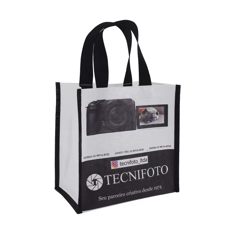 23379 - Sacola de rafia laminada personalizada